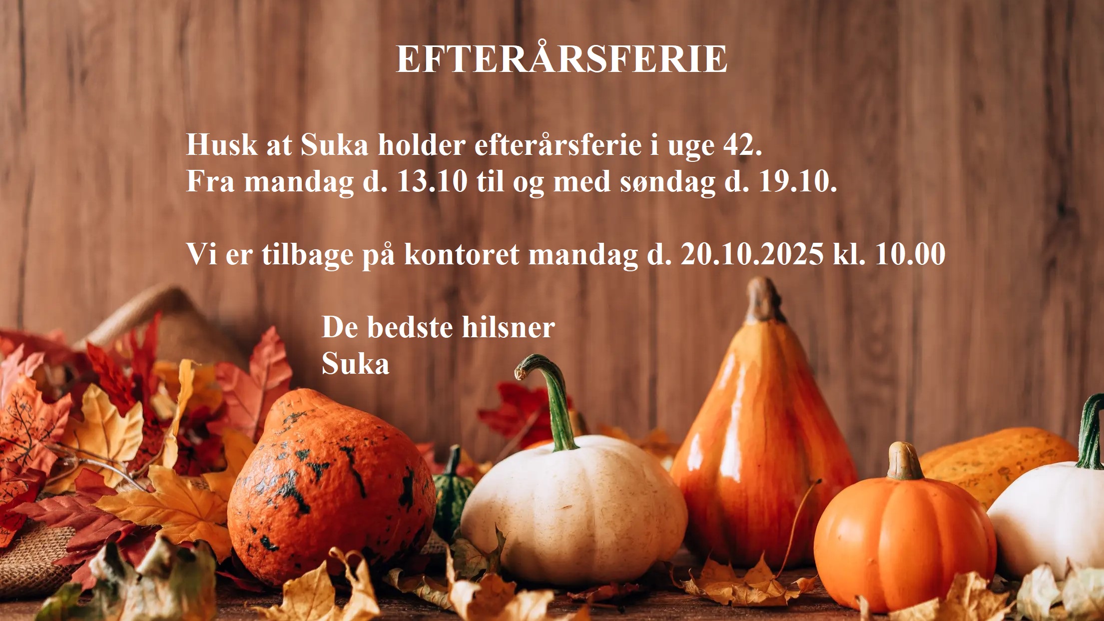Efteråsferie 2025 Til Www